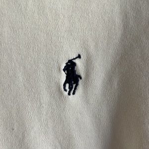 Men’s cream colored Ralph Lauren Polo short sleeved XL